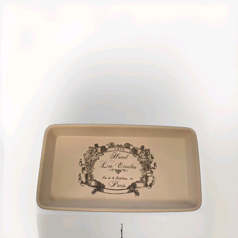 Hotel Les Etoiles Paris Rectangular Porcelain Tray 9.5" x 5.5" 222 Fifth?